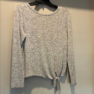 Olivia Rae Heathered Gray Long Sleeve Top